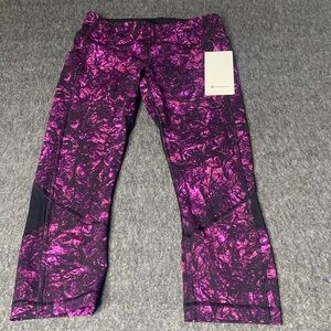 lululemon athletica Purple Marble Print Leggings